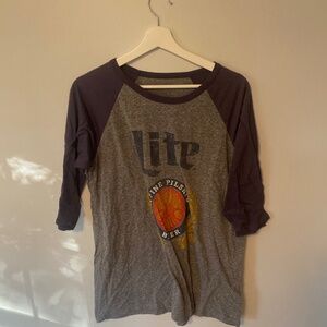 Miller Lite Men’s Baseball Tee
